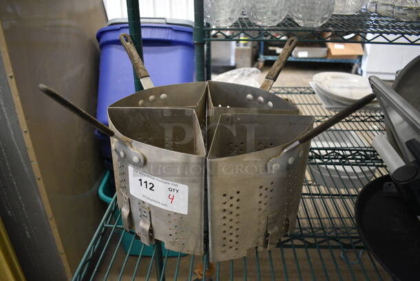 4 Metal Baskets. 9x6x11. 4 Times Your Bid!