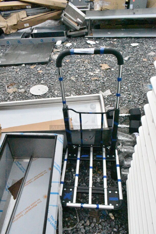 Metal Cart on Commercial Casters.  - Image 1 of 6