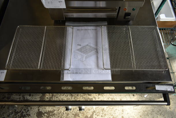 BRAND NEW SCRATCH AND DENT! 2022 Hoocoo IBG-18 Stainless Steel Commercial Countertop Electric Powered Barbecue BBQ Grill. 110 Volts, 1 Phase. Tested and Working! - Image 2 of 6