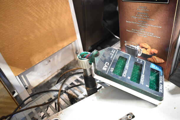 CAS AP-1 Metal Countertop Scale. 120 Volts, 1 Phase. Tested and Working! - Image 3 of 6