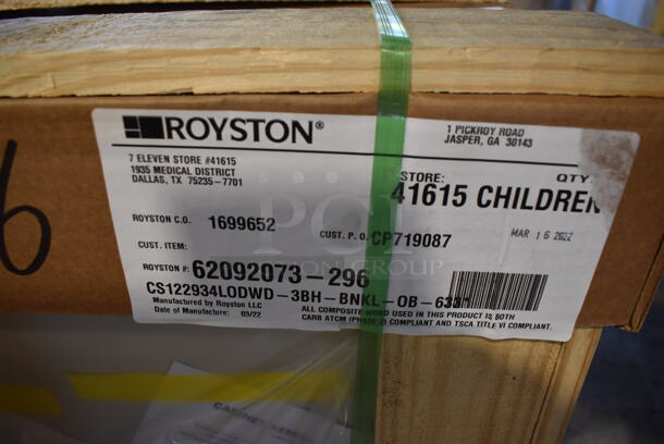 BRAND NEW IN CRATE! Royston 62092073-296 Wood Pattern Cabinet. 12x30x27 - Image 6 of 10