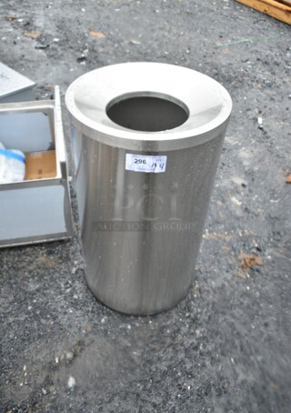 Metal Cylindrical Trash Can Shell. 