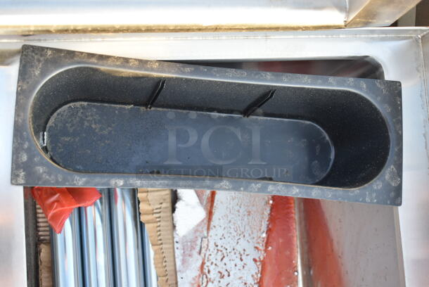 BRAND NEW SCRATCH AND DENT! Regency 600IB2136 21" x 36" Stainless Steel Underbar Ice Bin with Bottle Holders - Image 4 of 7