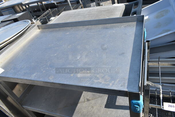 Metal 3 Tier Cart on Commercial Casters.  - Image 4 of 5