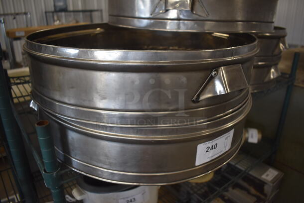 ALL ONE MONEY! Lot of 5 Round Strainers. 23.5x22x5 - Image 2 of 4