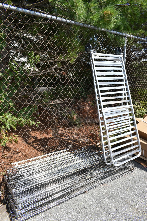 13 BRAND NEW SCRATCH AND DENT! Items Including Pan Rack Sides and Chrome Finish Wire Shelves. Includes 26x10x70, 32x16x2, 48x14x1.5, 30x18x1.5, 48x14x1.5. 13 Times Your Bid!  - Image 1 of 9