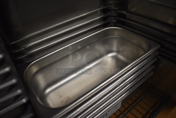 12 Stainless Steel 1/3 Size Drop In Bins. 1/3x4. 12 Times Your Bid! - Image 2 of 3
