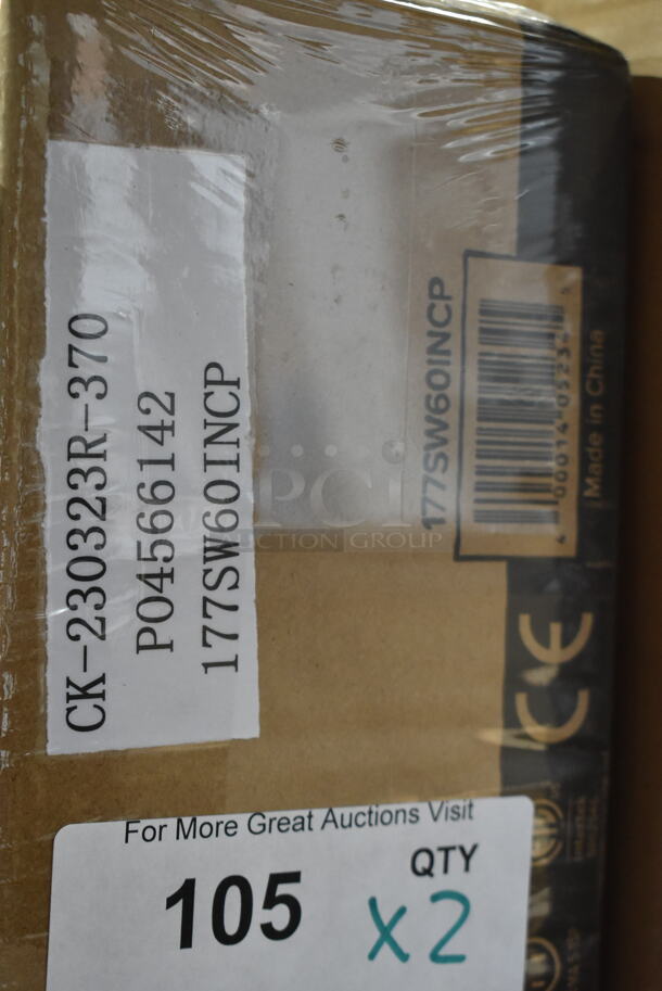 2 BRAND NEW IN BOX! Avantco 177SW60INCP Stainless Steel Commercial 60" High Wattage Strip Warmer with Infinite Controls. 120 Volts, 1 Phase.. 2 Times Your Bid! - Image 4 of 4