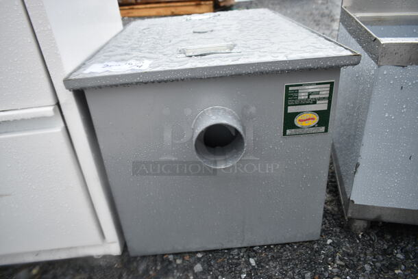 BRAND NEW SCRATCH AND DENT! Regency 600GT20 40 lb. 20 GPM Grease Trap with 3" Non-Threaded Connections - Image 4 of 5