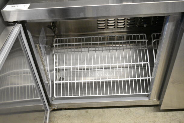 Avantco 178SSUC60RHC Stainless Steel Commercial 2 Door Undercounter Cooler on Commercial Casters. 115 Volts, 1 Phase. Tested and Powers On But Does Not Get Cold - Image 2 of 6