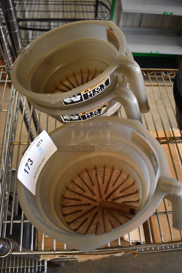 3 Gray Poly Iced Tea Machine Brew Baskets. 8.5x9.5x5.5. 3 Times Your Bid! - Image 2 of 3