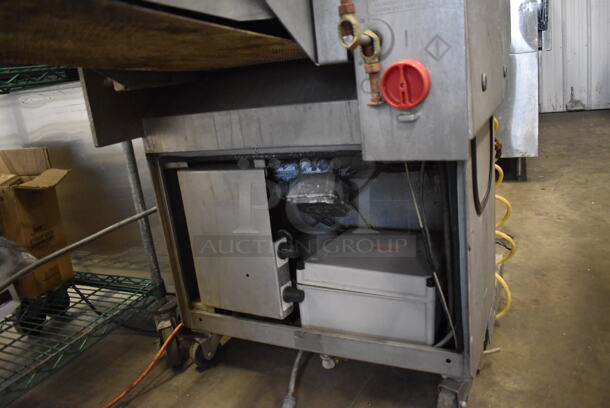 Townsend 9000 Stainless Steel Commercial Floor Style Automatic Membrane Skinner on Commercial Casters. 125-250 Volts, 1 Phase. 80x29x54 - Image 7 of 7