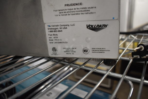 LIKE NEW! Vollrath FFA 8110 Stainless Steel Commercial Countertop Electric Powered Deep Fryer w/ 4 Metal Fry Baskets. 220 Volts, 1 Phase. 11x18x13. Tested and Working! - Image 8 of 8