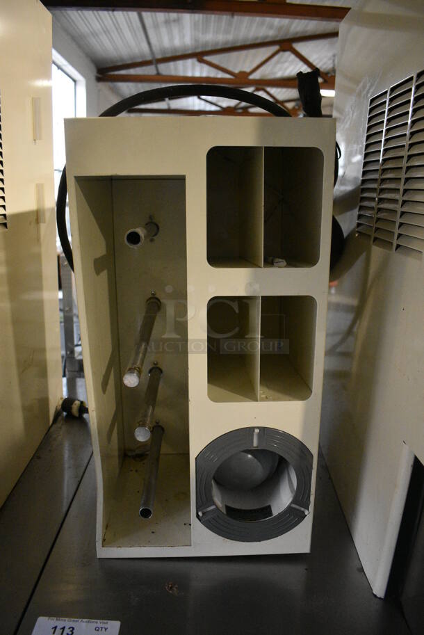 FBD Model FBD562 RC Stainless Steel Commercial Countertop 2 Flavor Slushie Machine on Stainless Steel Soda Station w/ 5 Cup Dispensers and 2 Doors. 215-245 Volts, 1 Phase. 36x42x77 - Image 2 of 11