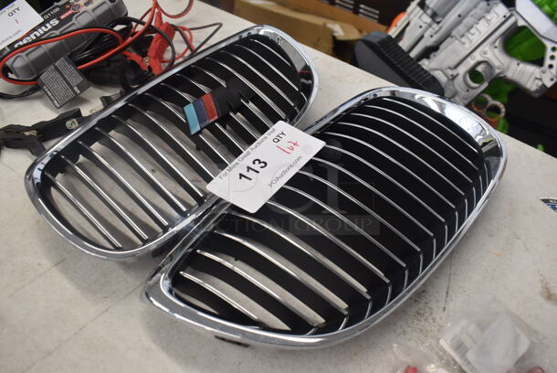 ALL ONE MONEY! 2 Grills for BMW M3 with Badge and Various Tire Stem Accessories - Image 2 of 4