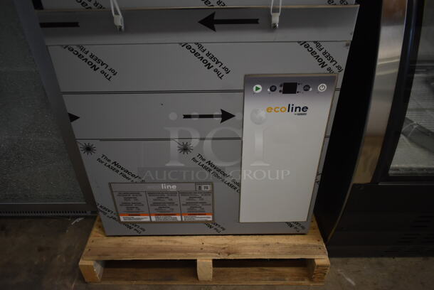 BRAND NEW SCRATCH AND DENT! 2022 Hobart Ecoline EDH-1 Stainless Steel Commercial Straight Pass Through Hi Temp High Temperature Dishwasher w/ Booster Heater. 208-240 Volts, 3 Phase. - Image 3 of 12