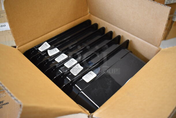 ALL ONE MONEY! Lot of 6 BRAND NEW IN BOX! Cambro Poly Black 1/2 Size Drop In Bins. 1/2x4 - Image 2 of 3