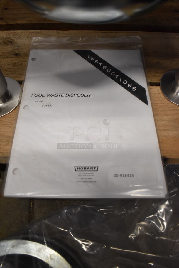 BRAND NEW SCRATCH AND DENT! Hobart FD4/500-1 Metal Commercial Garbage Disposal. 230/480 Volts. 17x19x25. Tested and Working! - Image 7 of 8