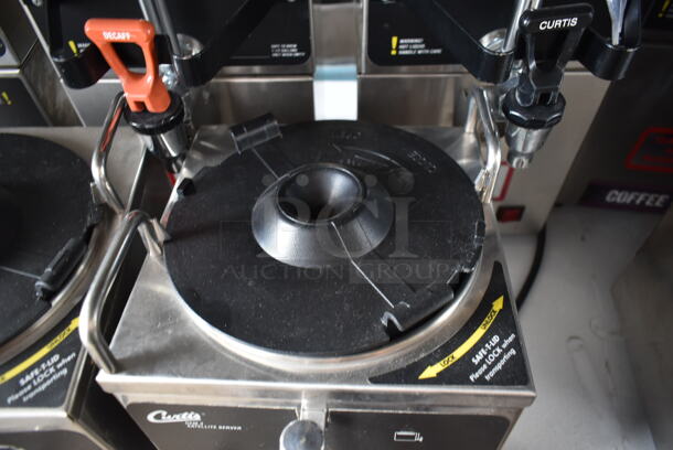 6 Curtis Stainless Steel Commercial Satellite Servers on Stands w/ 2 Extra Satellites. 6 Times Your Bid! - Image 7 of 10