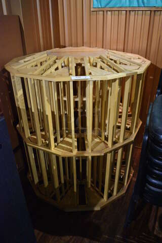 Wooden Fixture. BUYER MUST REMOVE. 45x45x48. (lounge)