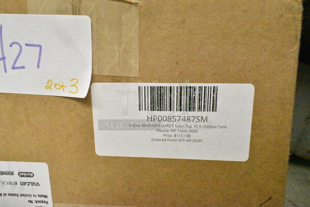 3 BRAND NEW SCRATCH AND DENT! Items Including HP00913169 Vulcan 00-913169 Ignition Module, HP00857487SM Vulcan 00-857487-SMFDT Tube, Dip, 10 In Delime Tank, HP00833493 Vulcan 00-833493 Glass Gauge W/Glas. 3 Times Your Bid!  - Image 6 of 9