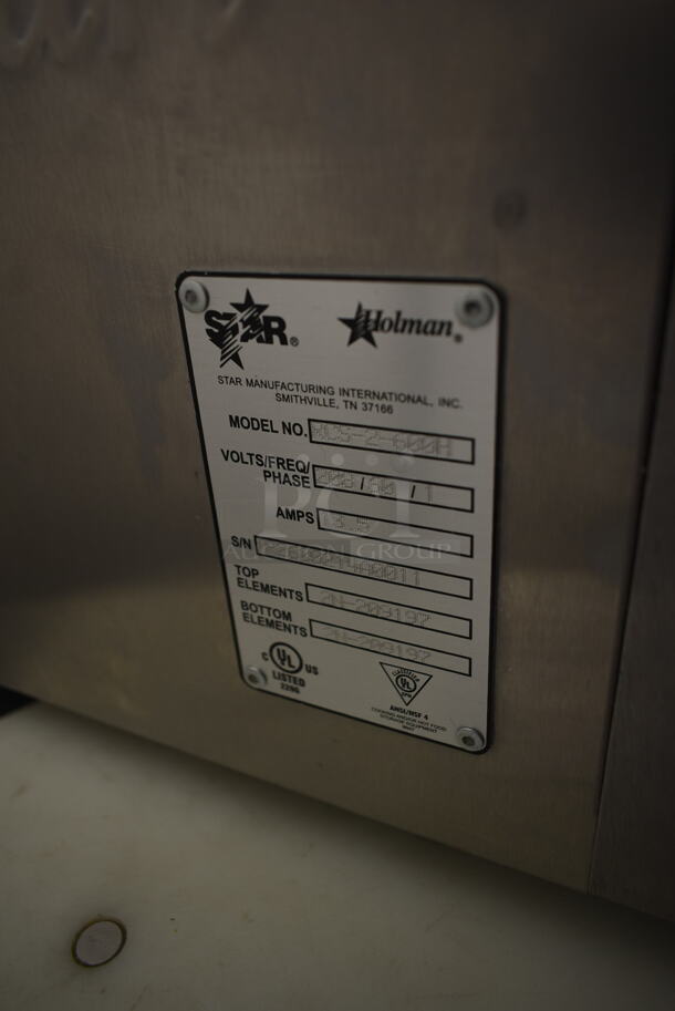 Star Holman RCS-2-600H Stainless Steel Commercial Countertop Electric Powered Conveyor Toaster Oven. 208 Volts, 1 Phase. Unit Was Working When Removed. - Image 4 of 4