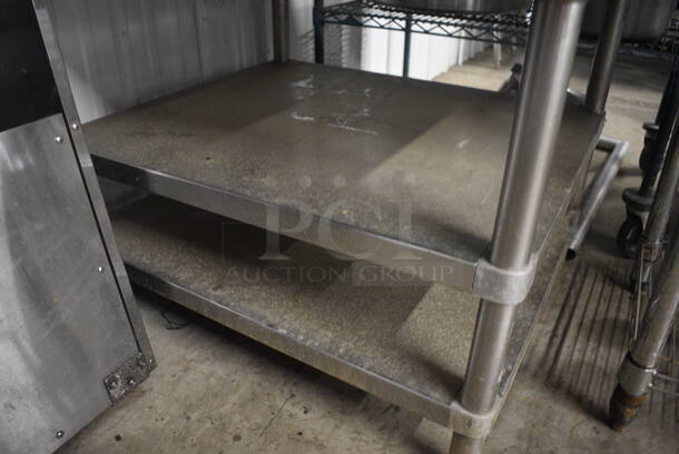 Stainless Steel Table w/ 2 Stainless Steel Under Shelves. 36x30x30 - Image 3 of 3