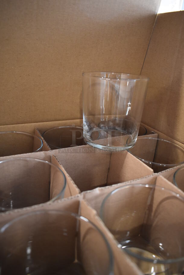 2 Boxes of 12 BRAND NEW Pasabahce Bistro Beverage Glasses. Missing 6 Glasses. 3.5x3.5x3.5. 2 Times Your Bid! - Image 6 of 6