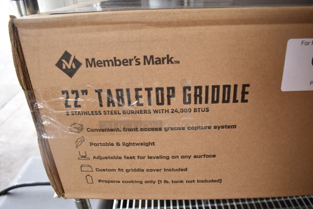 BRAND NEW IN BOX! Member's Mark 22" Tabletop Griddle. - Image 2 of 4