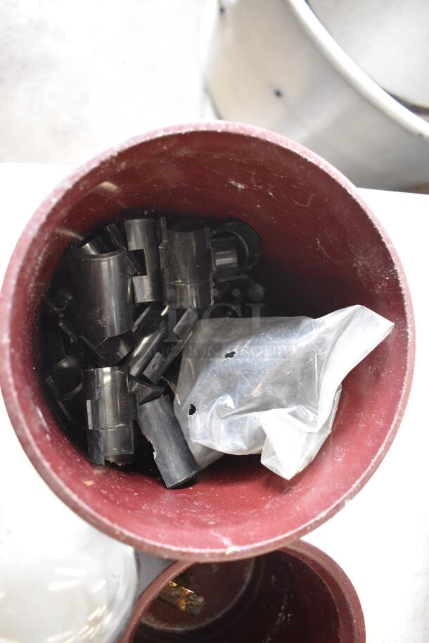 ALL ONE MONEY! Lot of Metro Clips, 2 Maroon Bins and 2 Walk In Light Covers! - Image 4 of 4