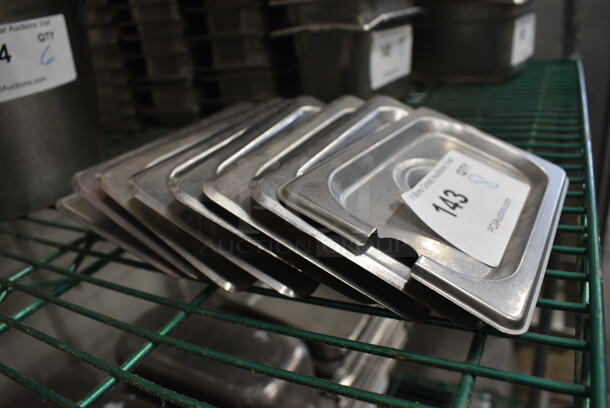 8 Stainless Steel 1/9 Size Drop In Bin Lids. 8 Times Your Bid! - Image 2 of 3