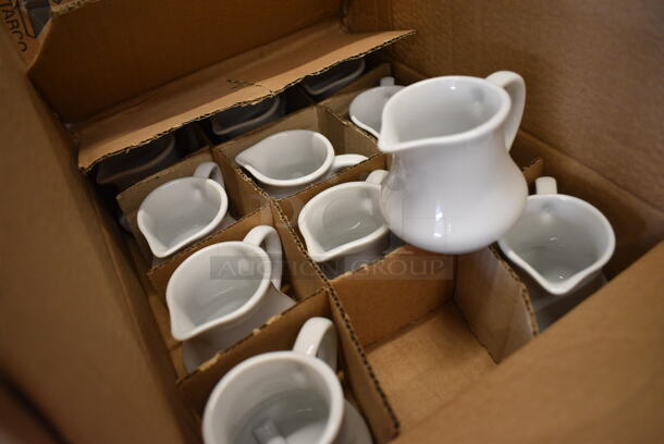36 BRAND NEW IN BOX! CAC PC-4 White Ceramic Creamer Pitchers. 3.5x3x2.5. 36 Times Your Bid! - Image 2 of 3