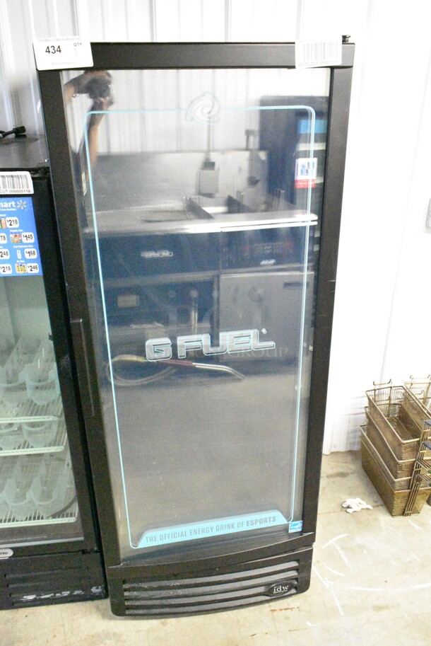 IDW GCG-12-F2334B Metal Commercial Single Door Reach In Cooler Merchandiser. 115 Volts, 1 Phase. Tested and Working! - Image 1 of 6