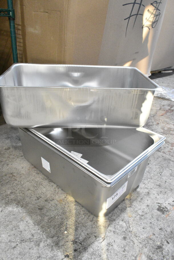 3 BRAND NEW SCRATCH AND DENT! Stainless Steel Full Size Bins Including 92290082 Vollrath 90082 Super Pan 3® Full Size 8" Deep Anti-Jam Stainless Steel Steam Table / Hotel Pan - 22 Gauge,  - Image 2 of 5