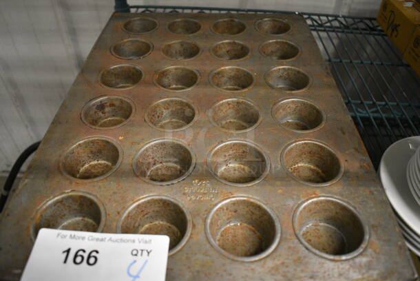 4 Metal 24 Cup Muffin Baking Pans. 13x18x1. 4 Times Your Bid! - Image 3 of 3