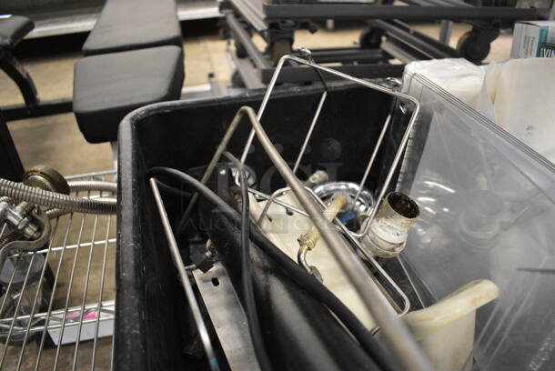 ALL ONE MONEY! Lot of Various Items Including Poly Tabletop Menu Holders In Black Bus Bin! - Image 4 of 4