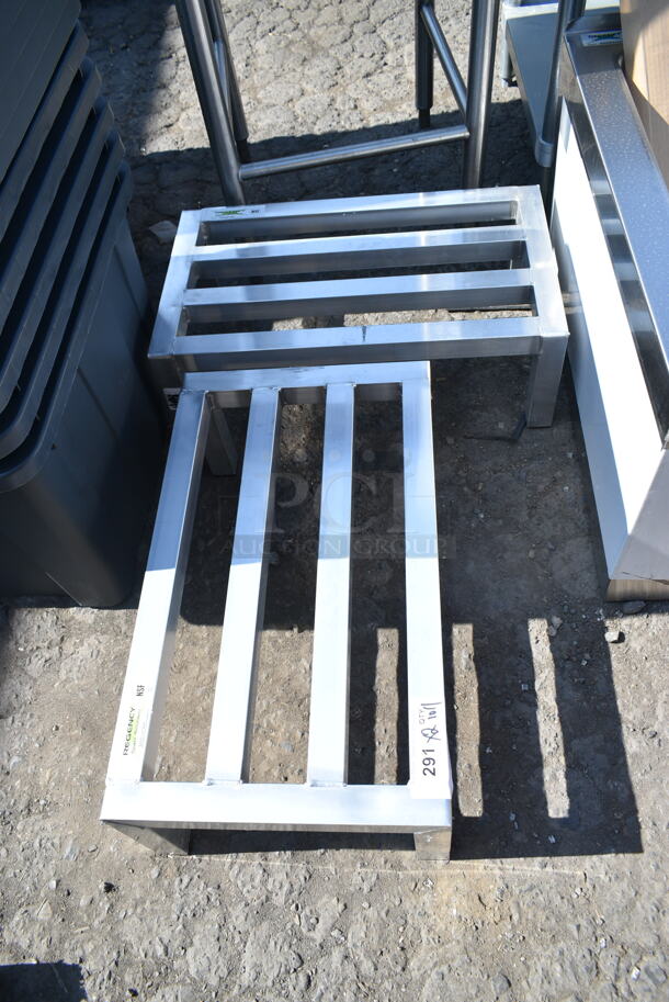 2 BRAND NEW SCRATCH AND DENT! Regency 600DUN1424 24" x 14" x 8" Aluminum Dunnage Rack - 1300 lb. Capacity. 2 Times Your Bid!  - Image 2 of 6