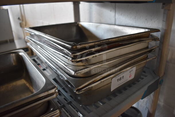 6 Stainless Steel Full Size Drop In Bins. 1/1x4. 6 Times Your Bid! - Image 2 of 3