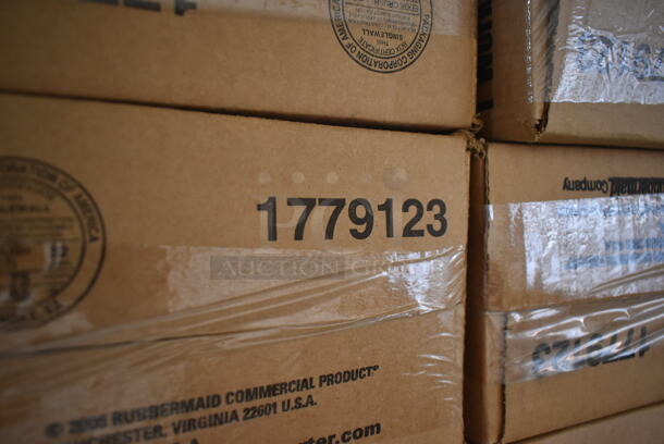 6 Boxes of 6 BRAND NEW IN BOX! Rubbermaid FG201P00AMBR Amber Poly 1/9 Size Drop In Bins. 1/9x4. 6 Times Your Bid! - Image 5 of 5
