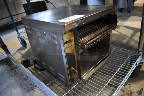 American Permanent Ware AT-EXPRESS Stainless Steel Commercial Countertop Conveyor Oven. 120 Volts, 1 Phase. 11.5x16x7. Cannot Test Due To Plug Style - Image 2 of 4