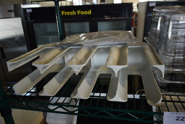 ALL ONE MONEY! Tier Lot of Various Items Including Poly 1/6 Size Drop In Bins and NEW Metal Brackets - Image 4 of 5