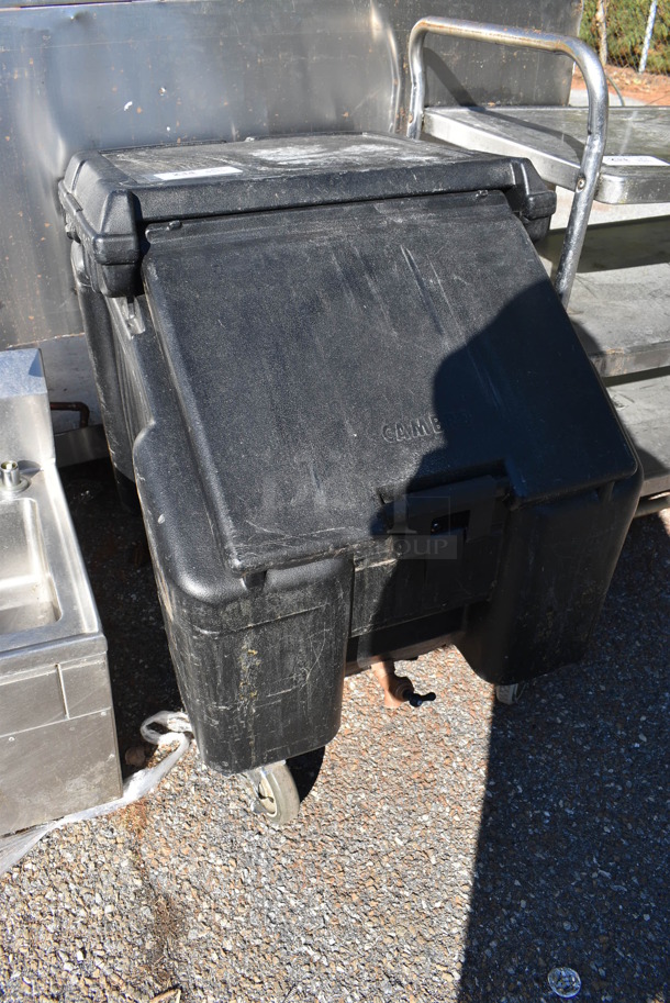 Cambro Black Poly Insulated Ice Bin on Commercial Casters. 23x30x30 - Image 3 of 5