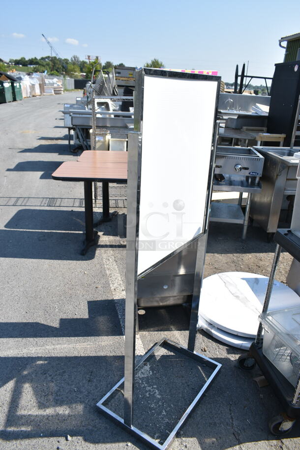 Metal Floor Style Sign.  - Image 3 of 4