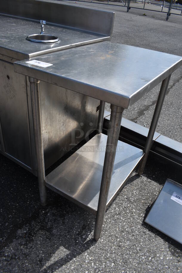 Stainless Steel Commercial Table w/ Under Shelf. 20x30x36 - Image 2 of 3