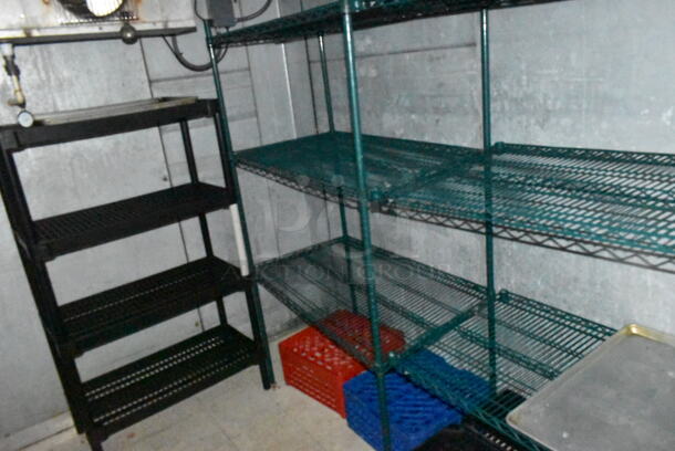 ALL ONE MONEY! Lot of Shelving Units. BUYER MUST REMOVE: BUYER MUST DISMANTLE. PCI CANNOT DISMANTLE FOR SHIPPING. PLEASE CONSIDER FREIGHT CHARGES. (vestibule) - Image 1 of 4