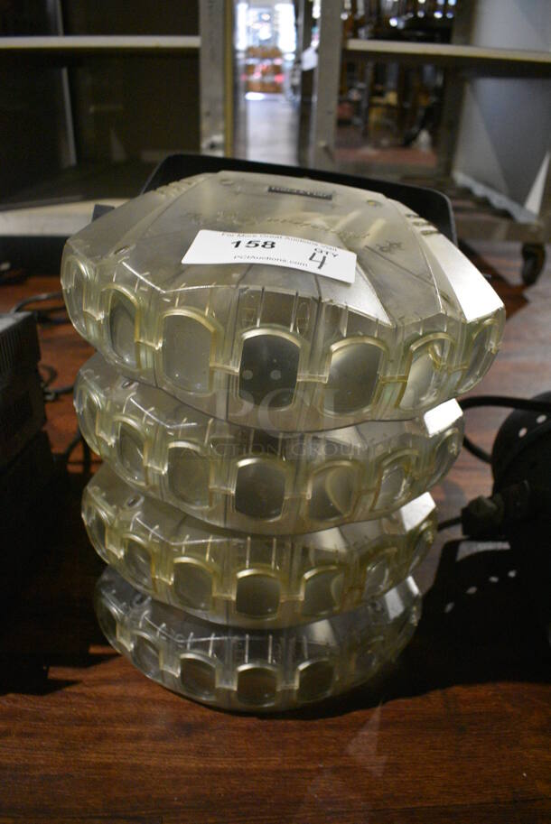 4 American DJ Jellyfish Light Fixtures. 100-240 Volts, 1 Phase. 12x12x3.5. 4 Times Your Bid! (bar) - Image 1 of 6