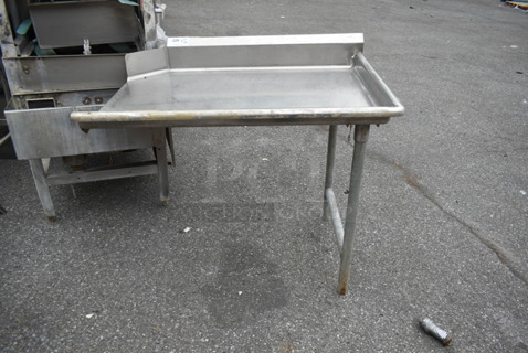 Stainless Steel Commercial Right Side Clean Side Dishwasher Table.