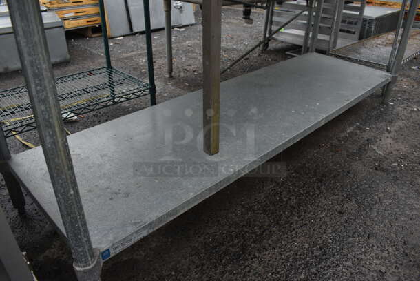 Stainless Steel Table w/ Metal Under Shelf and Mounted Commercial Can Opener. 84x30x33 - Image 2 of 4
