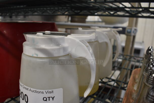 ALL ONE MONEY! Lot of 3 Bins w/ Syrup Pouring Lids. 5.5x4x6.5 - Image 3 of 3