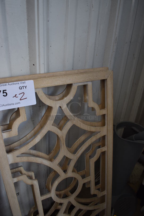 ALL ONE MONEY! Lot of 2 Wooden Lattice Boards. 12x1x24 - Image 3 of 4